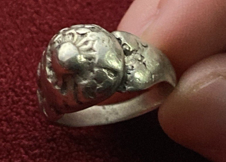 RARE Ancient Byzantine Silver Handmade Ring 189