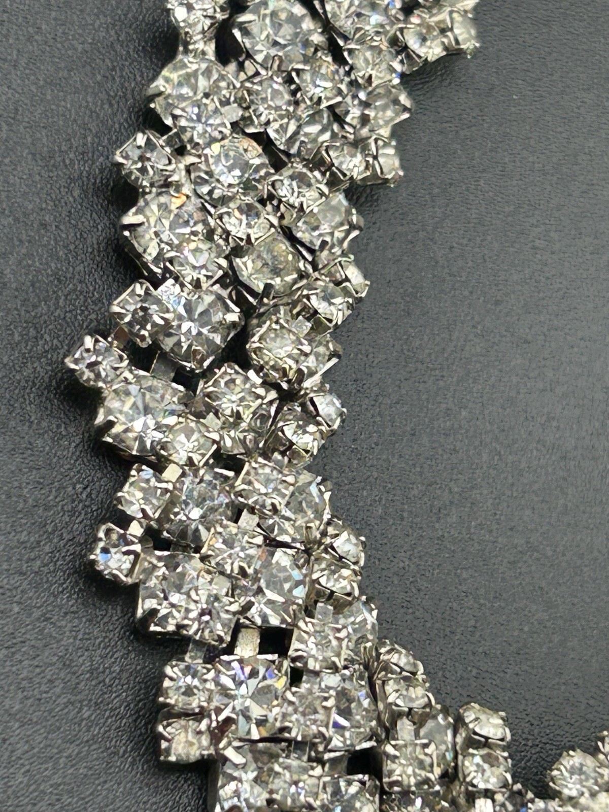 Kramer NY Rhinestones And Teardrop Center Necklace