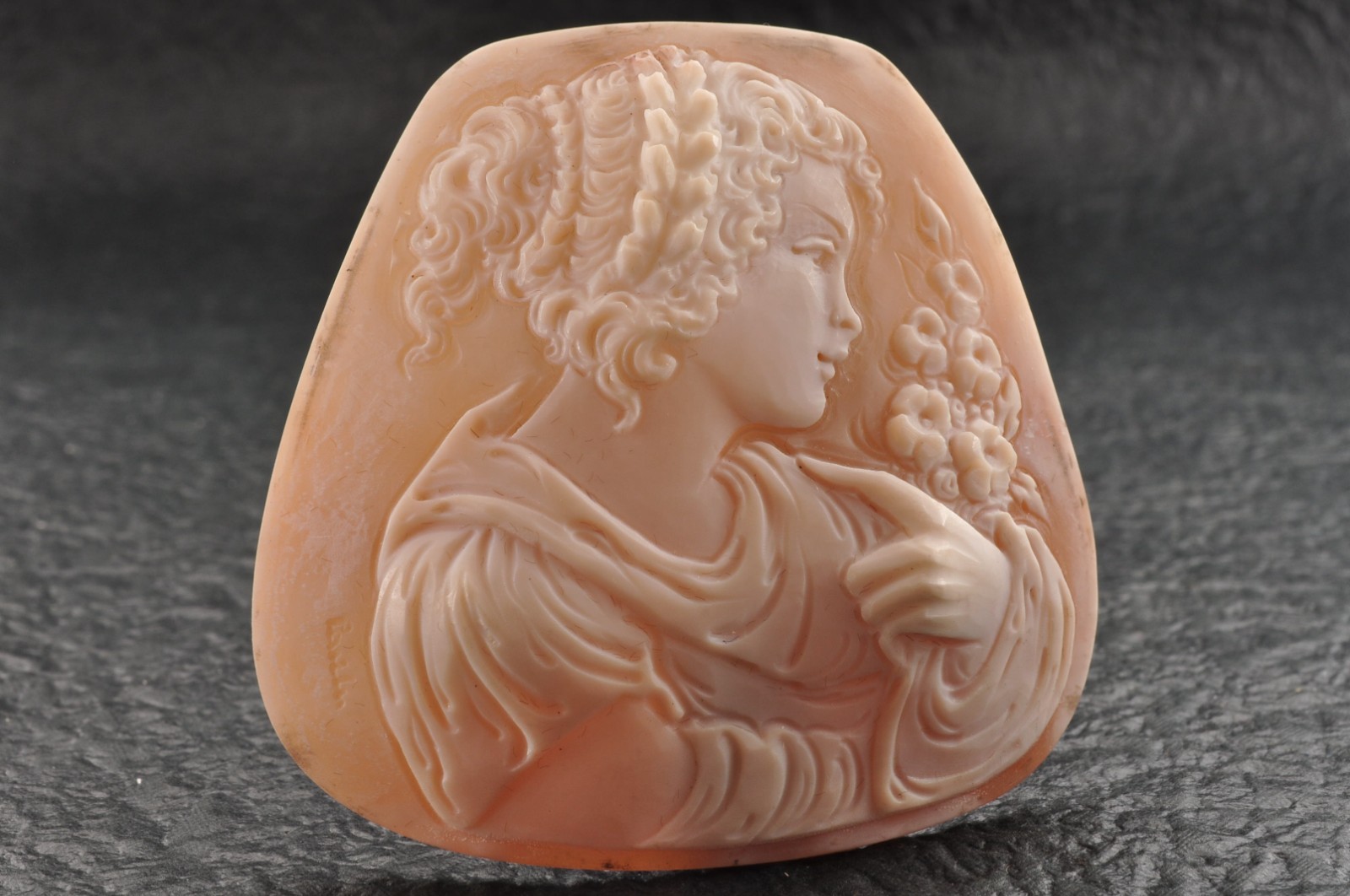9 items , vintage shell cameo White and brown color (Total 323.0ct) with case.
