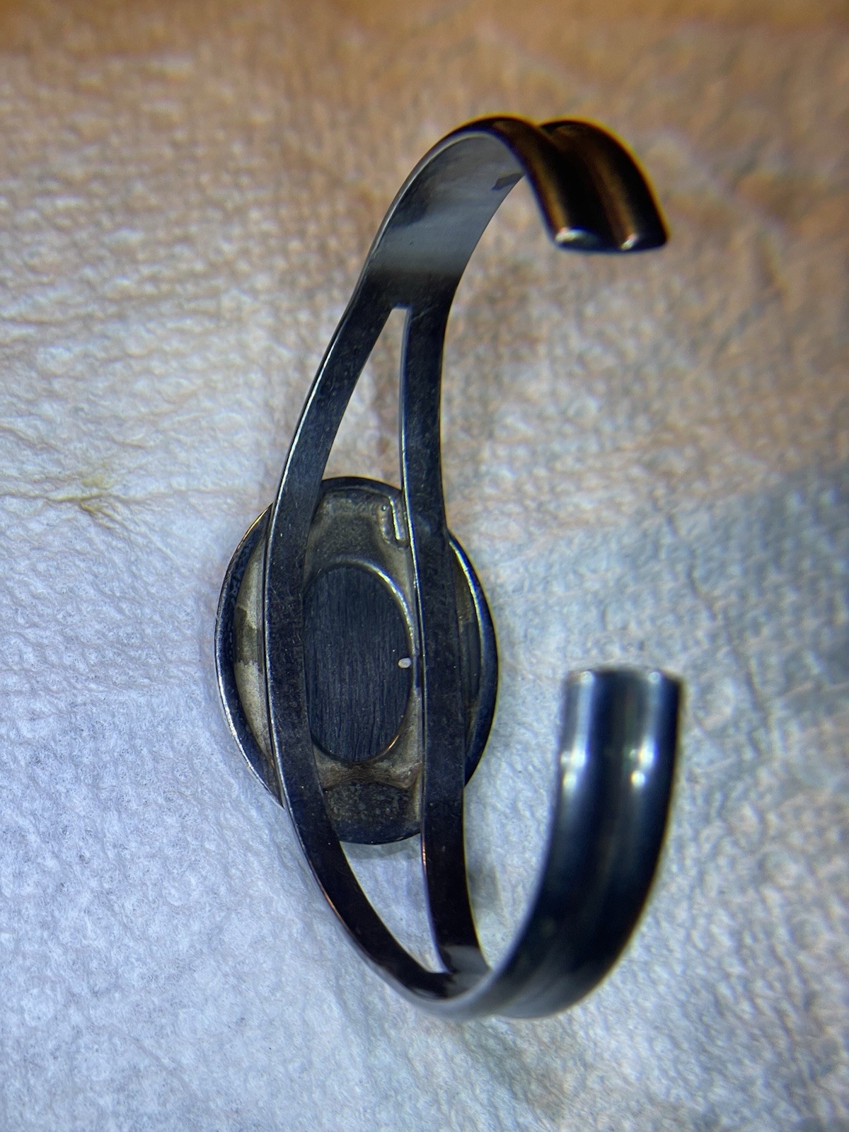 Carolyn Pollack Relios Vintage Sterling Silver Cuff Bracelet Mosaic Inlay Stones