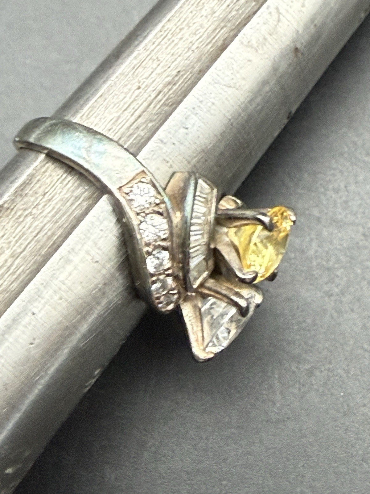 Estate Vintage Fashion Ring | Sterling Silver – Size 8