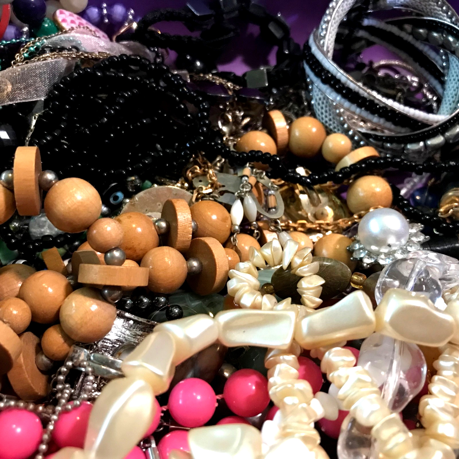 1/2 lb Mixed Vintage-Now ESTATE Jewelry lot ALL WEARABLE, NO JUNK, PAIRED 🌺