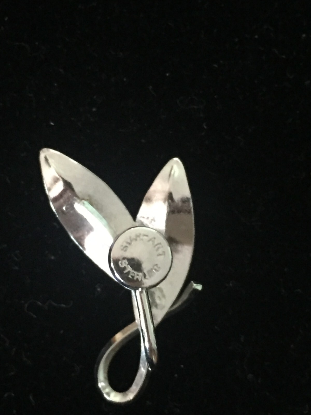Vintage 1940s–1980s Star Art Sterling Silver Leaf Brooch & Screw-Back Earring Se