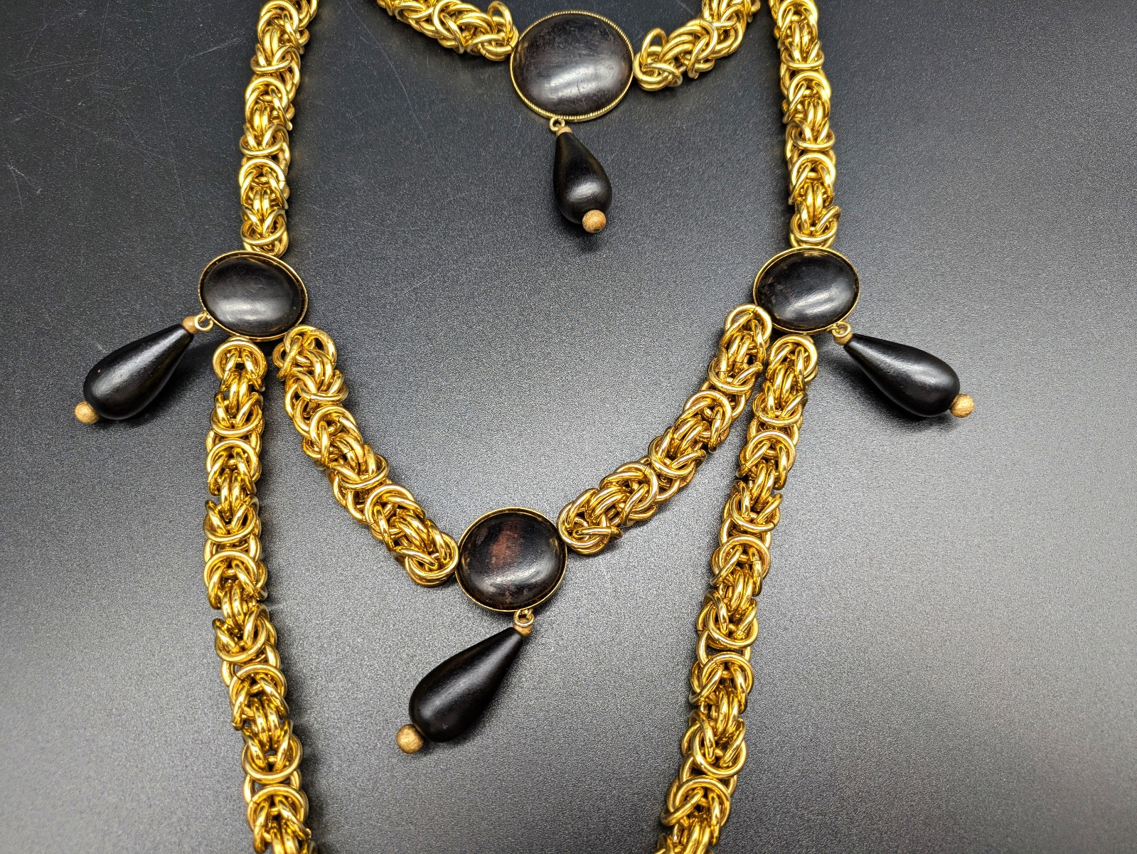 YSL Vintage Yves Saint Laurent Rive Gauche statement necklace
