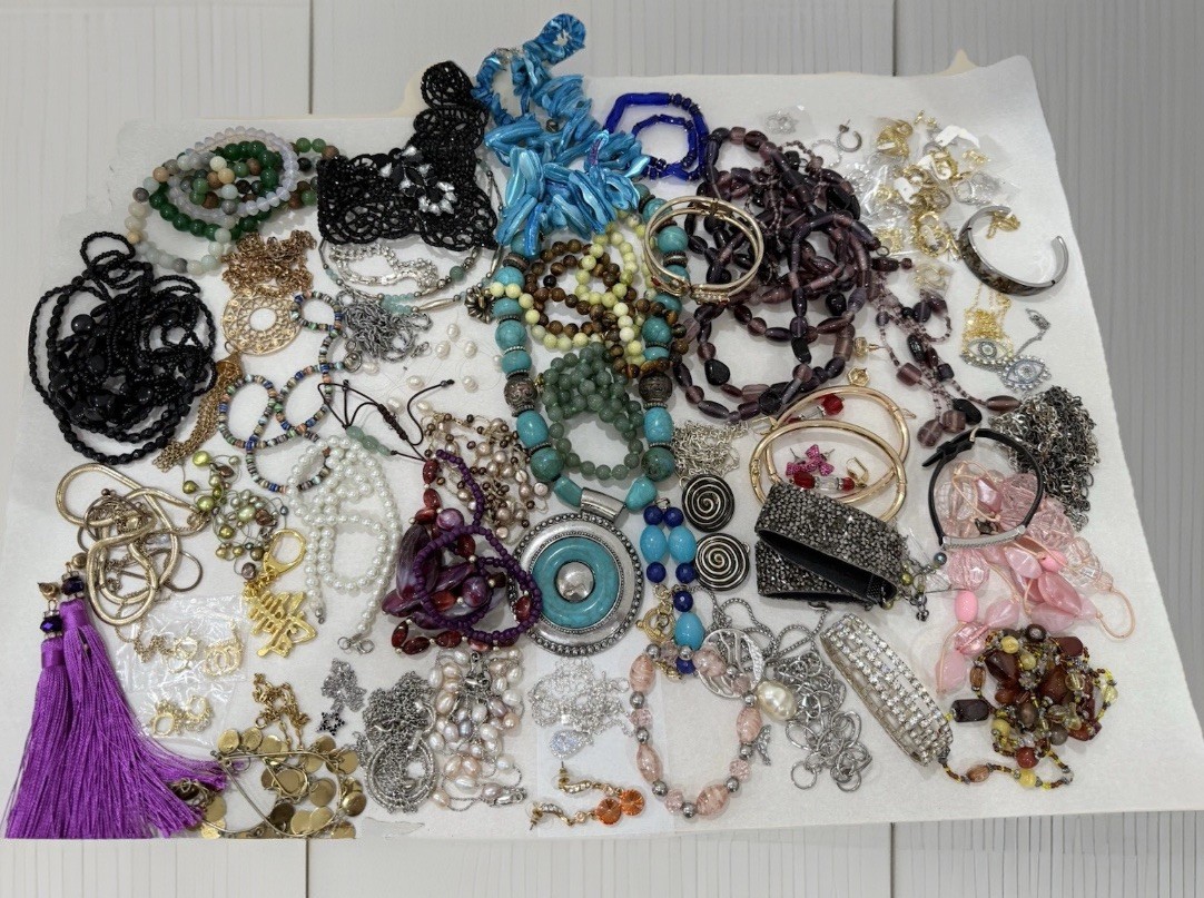3 Pounds 3 Lbs Vintage & New Jewelry Lot VTG & Now Junk & Wear & Resell