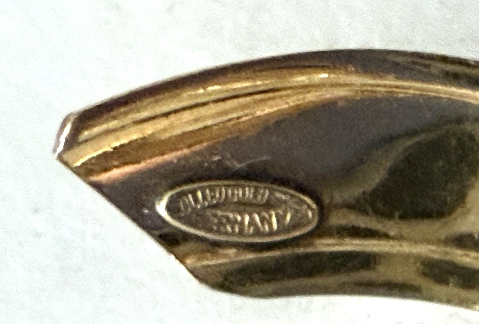Vintage Germany Rolled Gold Bow Ribbon Brooch