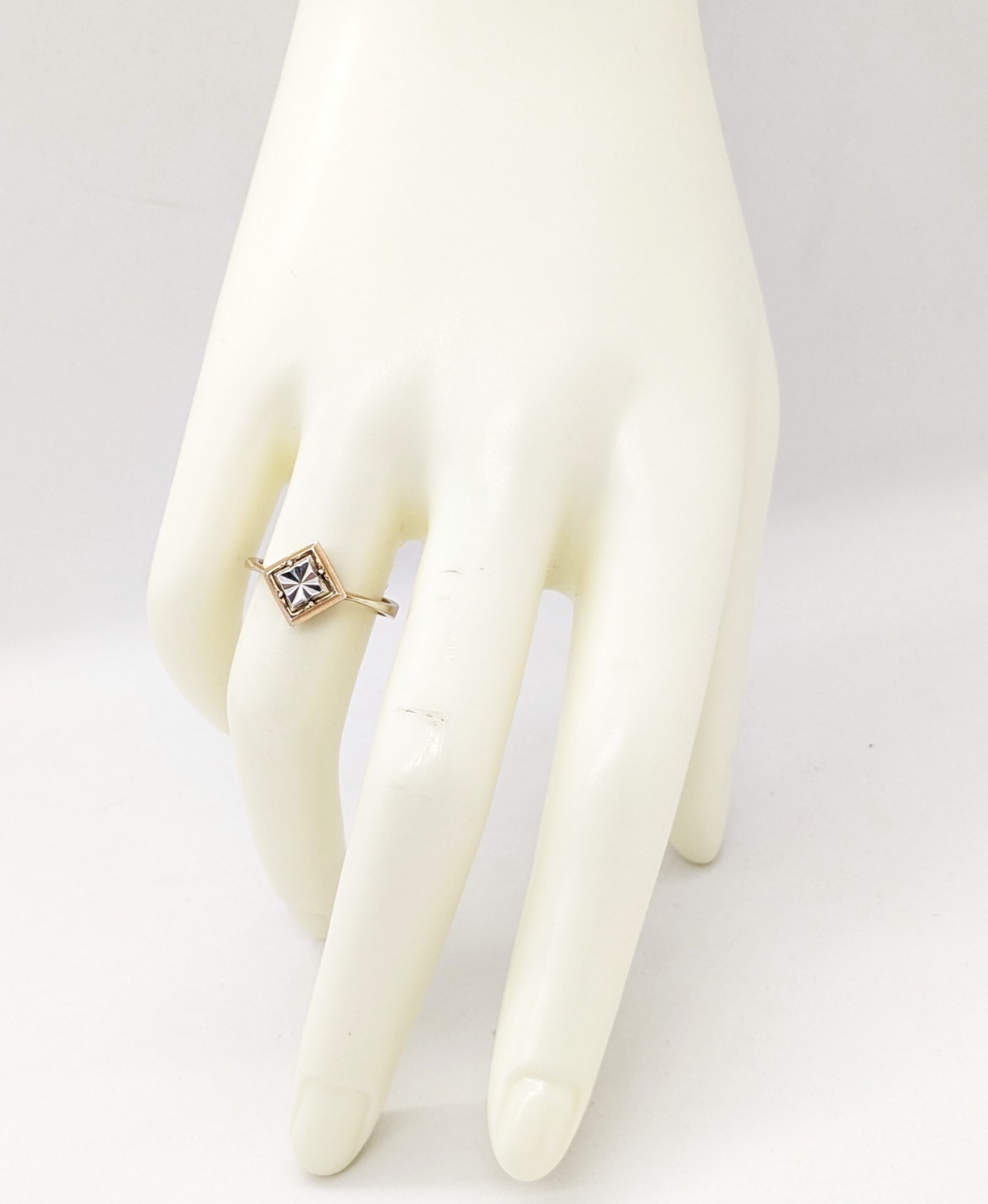 Vintage Elegant RING Silver 925 with bright pattern -size: 7US (17.5mm)| UA #132