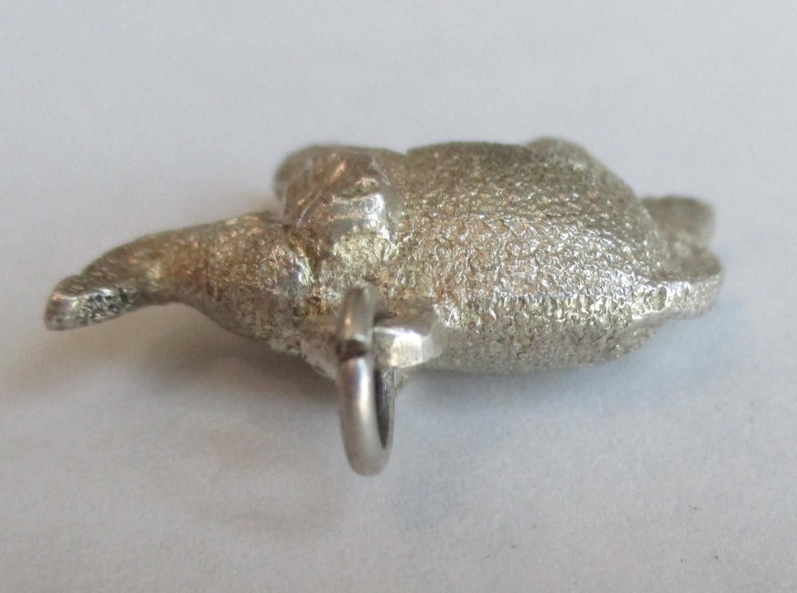8.4g HEAVY VINTAGE 3D STERLING SILVER LUCKY ELEPHANT CHARM GOOD LUCK