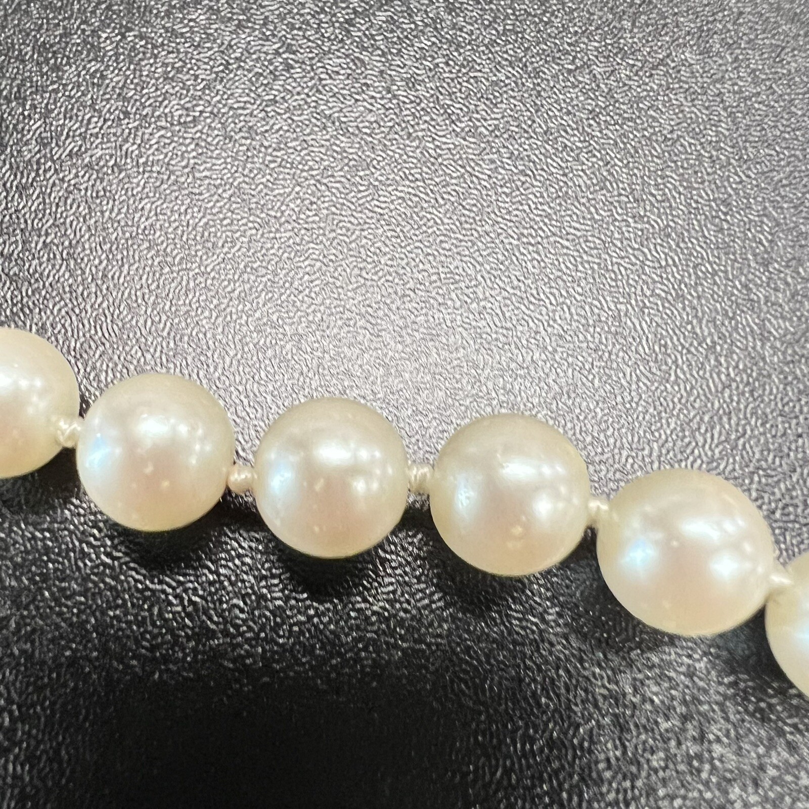 Vintage Carolee Mid Century Double Knotted Signed “Jackie O” Necklace Faux Pearl