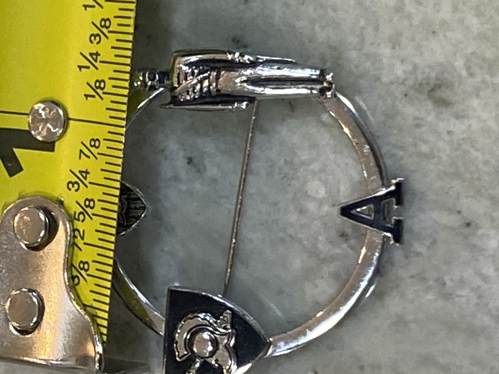 Vintage Kinney USMA West Point Military Academy Army sterling Pin Brooch