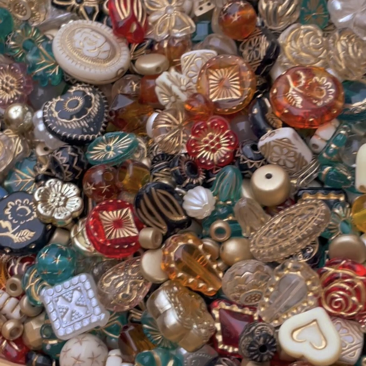 Vintage Now Bulk Jewelry bead Lot 130Pc ALL Brand New Untested 200+Mix and Match