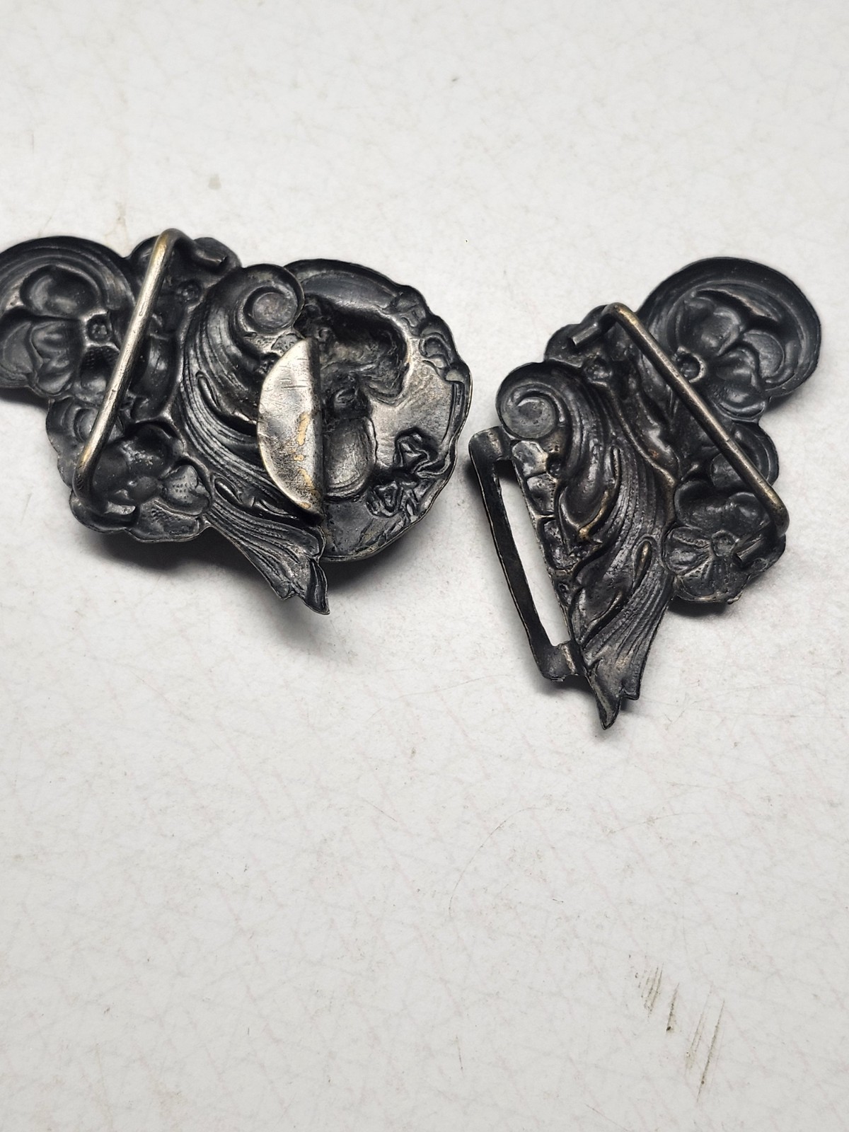 Antique Bronze Art Nouveau Buckle Accessory *A Work of Art!