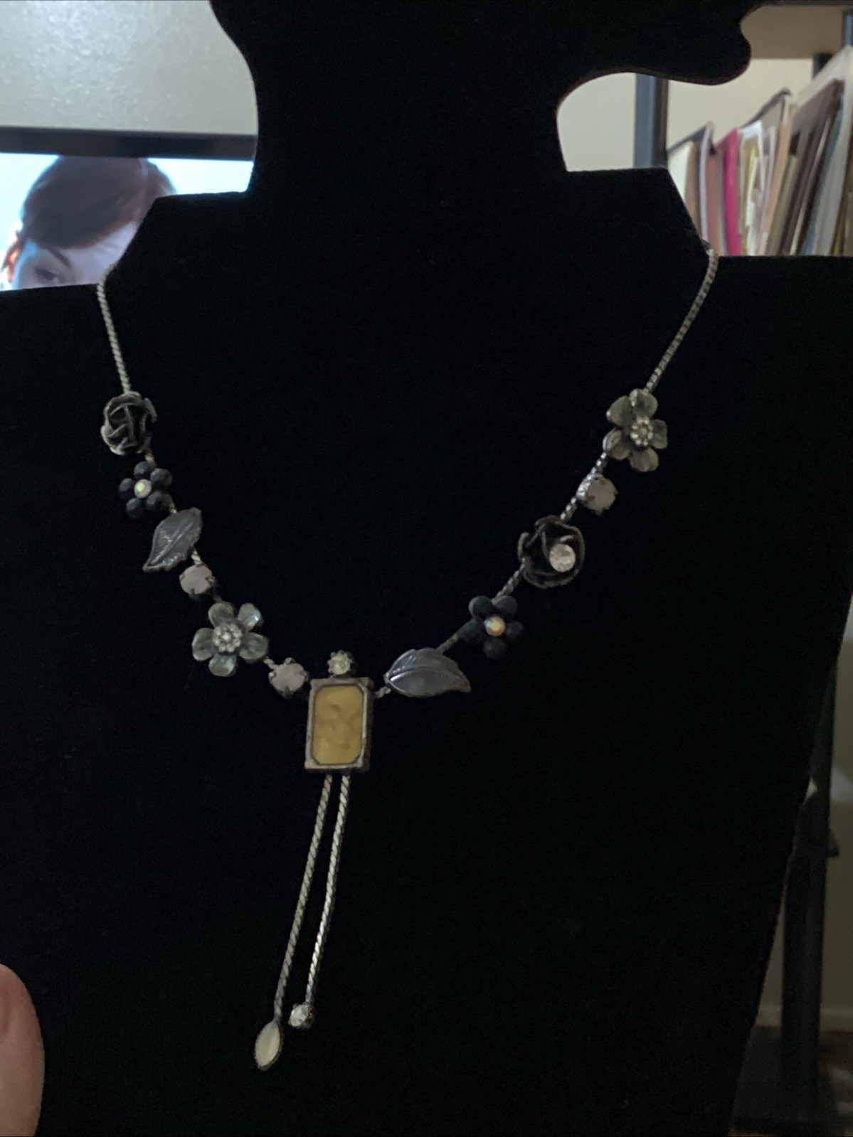 Vintage Lariat, Inspired Y Necklace, Pilgrim, Danish Design