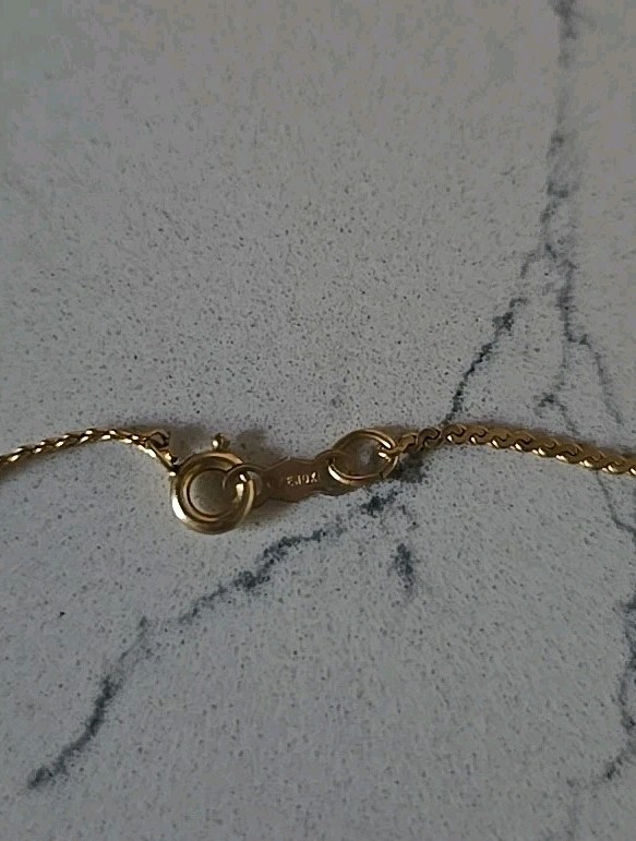 VTG Lenox Butterfly Necklace. 1/20th 12k Gold Filled Pendant Serpentine 10″L