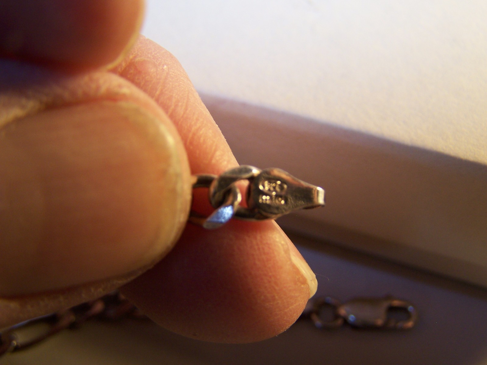 VINTAGE ESTATE ITALY DESIGN “MILOR” 6MM FIGARO STERLING SILVER BRACELET 71/4″