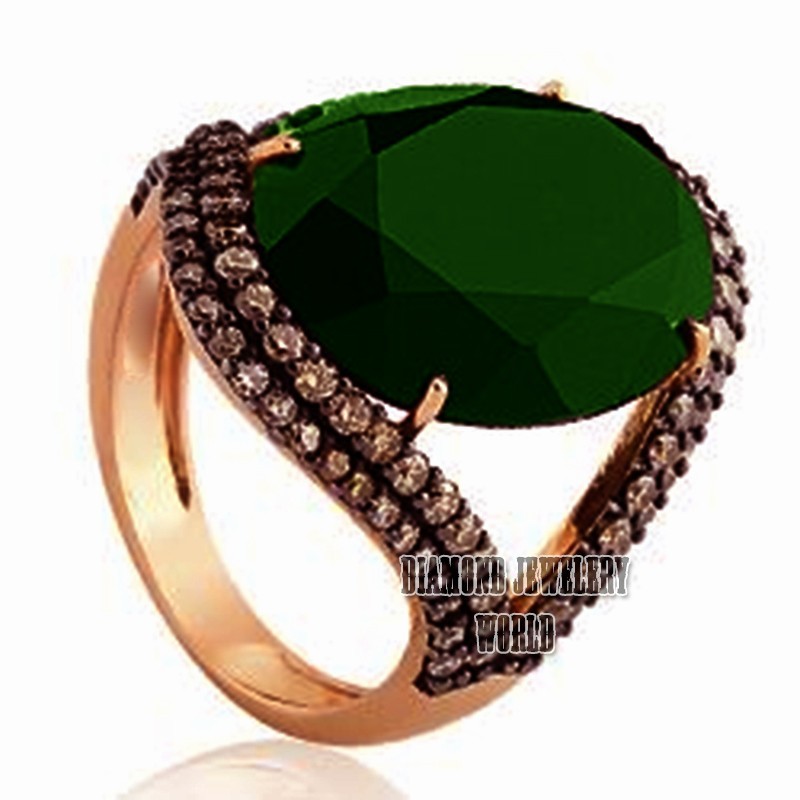 Gorgeous 1.99ctw Rose Cut Diamond Emerald Studded Silver Victorian Ring Jewelry
