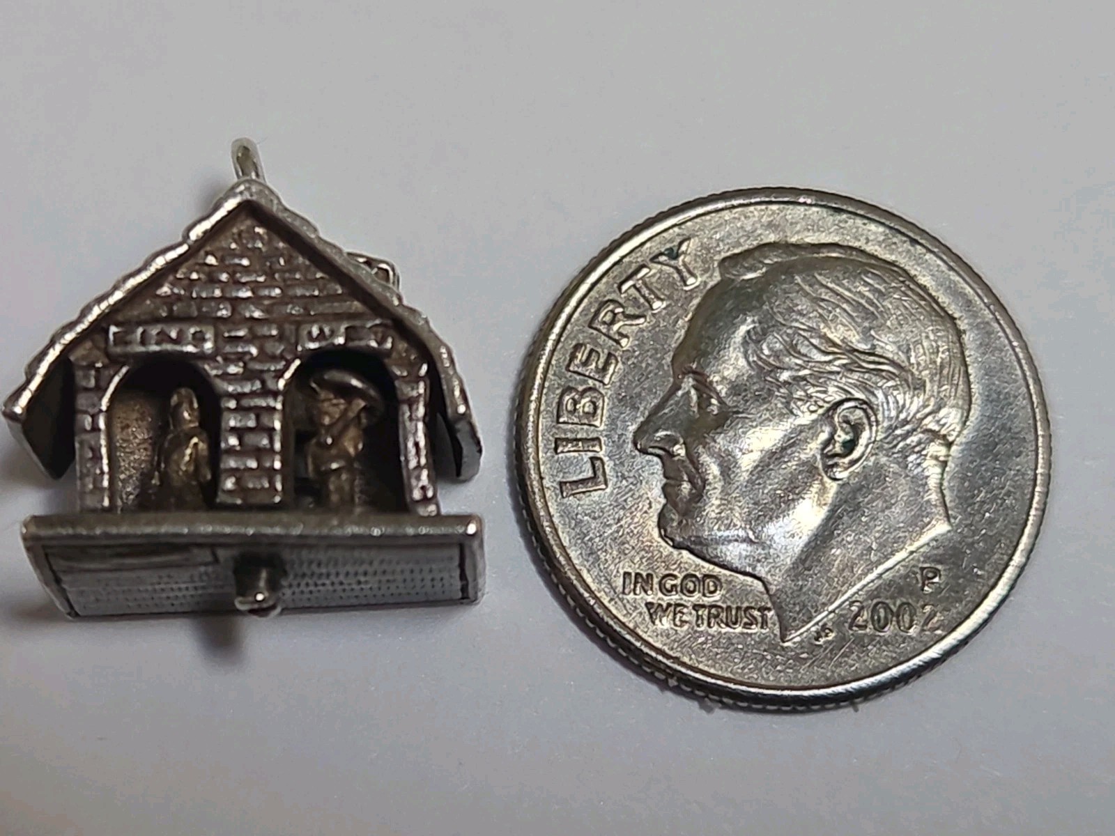 Sterling Silver ~ Restroom Charm ~ Men’s Woman’s Side ~ MOVES ~ VINTAGE