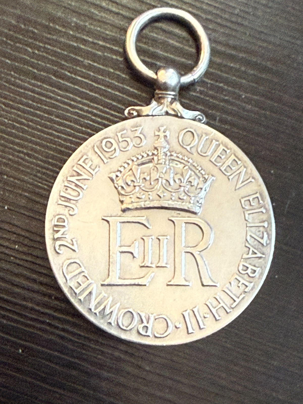 Vintage 1953 Queen Elizabeth II Coronation Sterling Silver Medallion – 26 grams