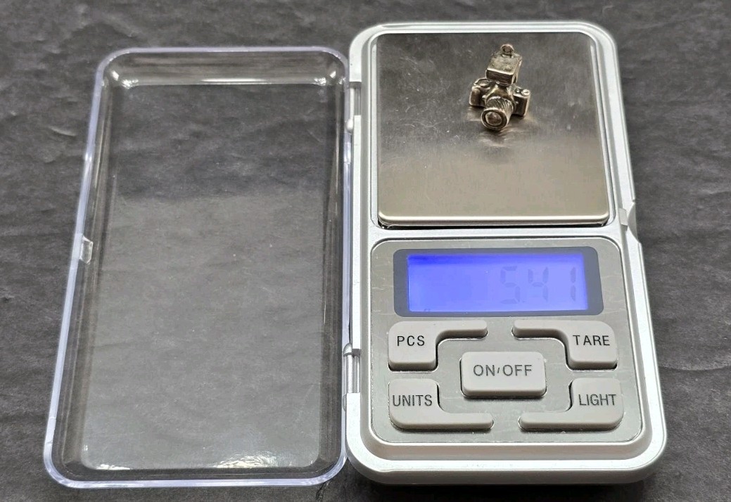 Vintage Sterling Silver 925 SLR Camera Traditional Charm 3D – Fast Shipping!