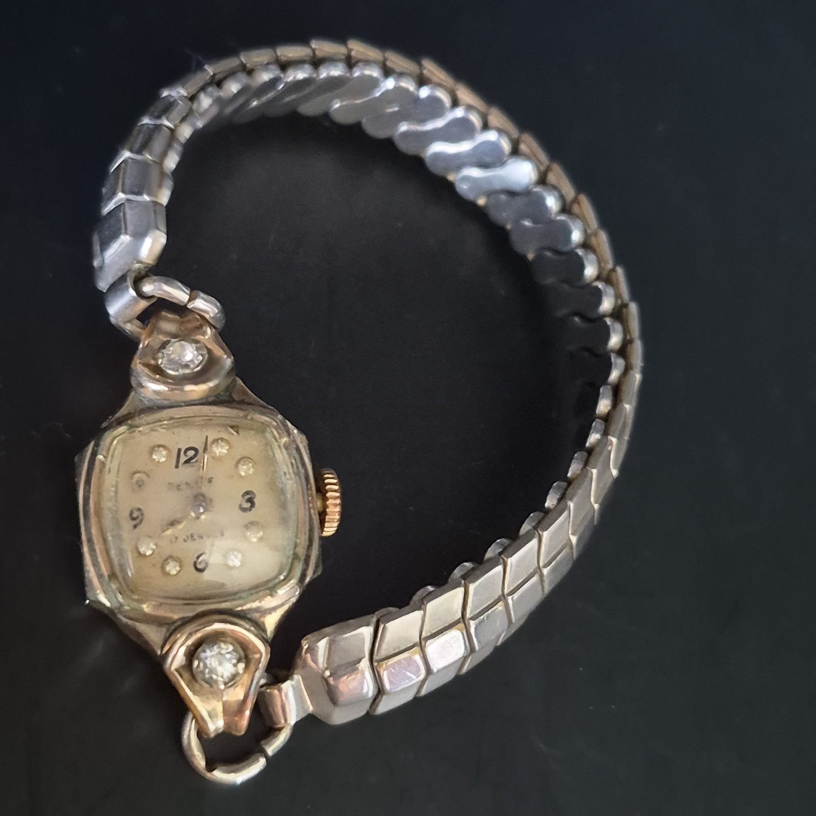 Vtg Rensie 10k RGP 17 Jewel Ladies Watch Untested