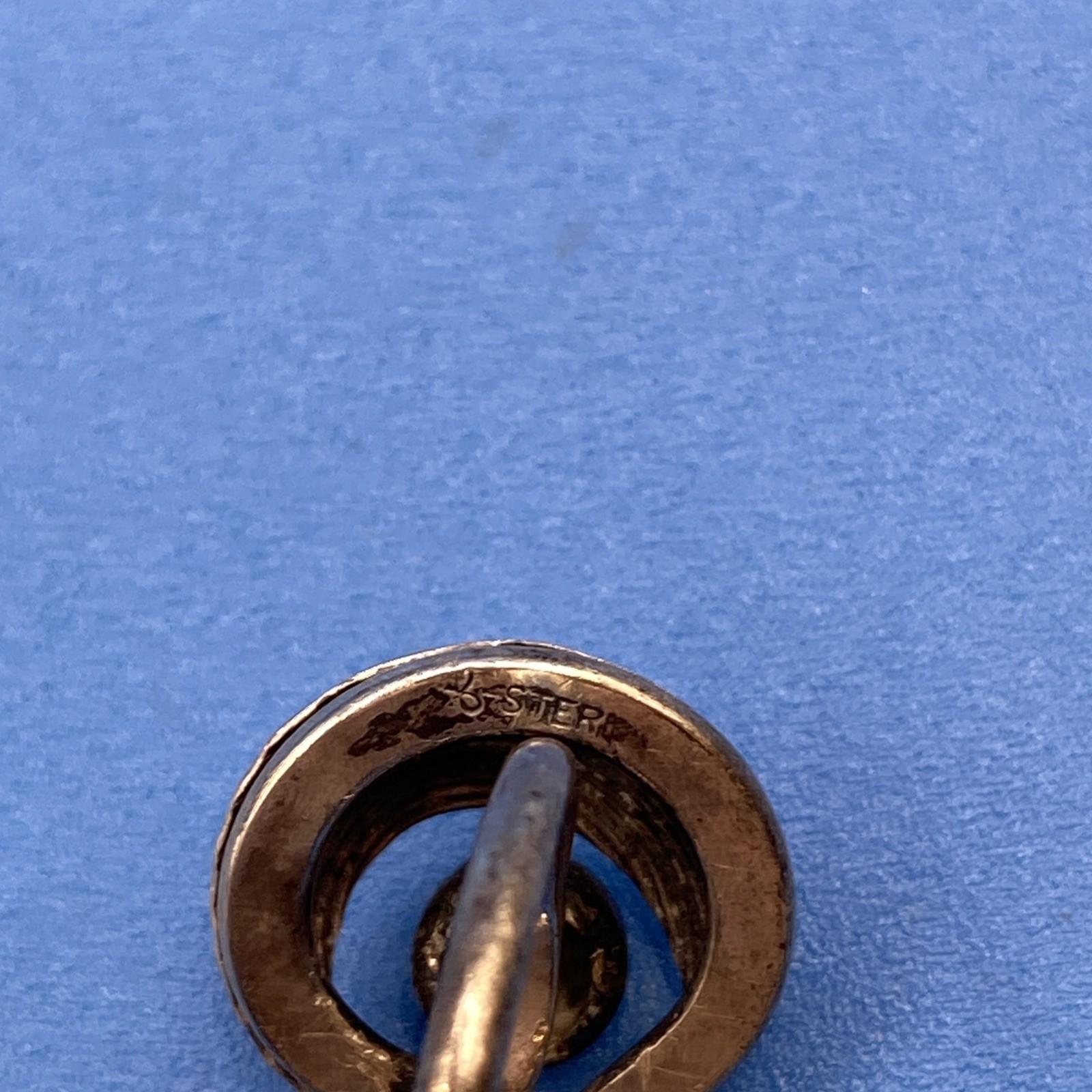 Vintage RING Sterling Silver sz 6 unknown signed Artisan Modernist design 4.2 g