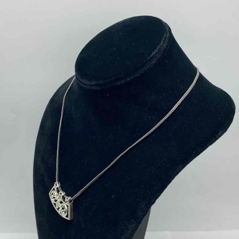 Sterling Silver 925 RL Filigree Scrollwork Pendant Necklace 18 inch 14.3g
