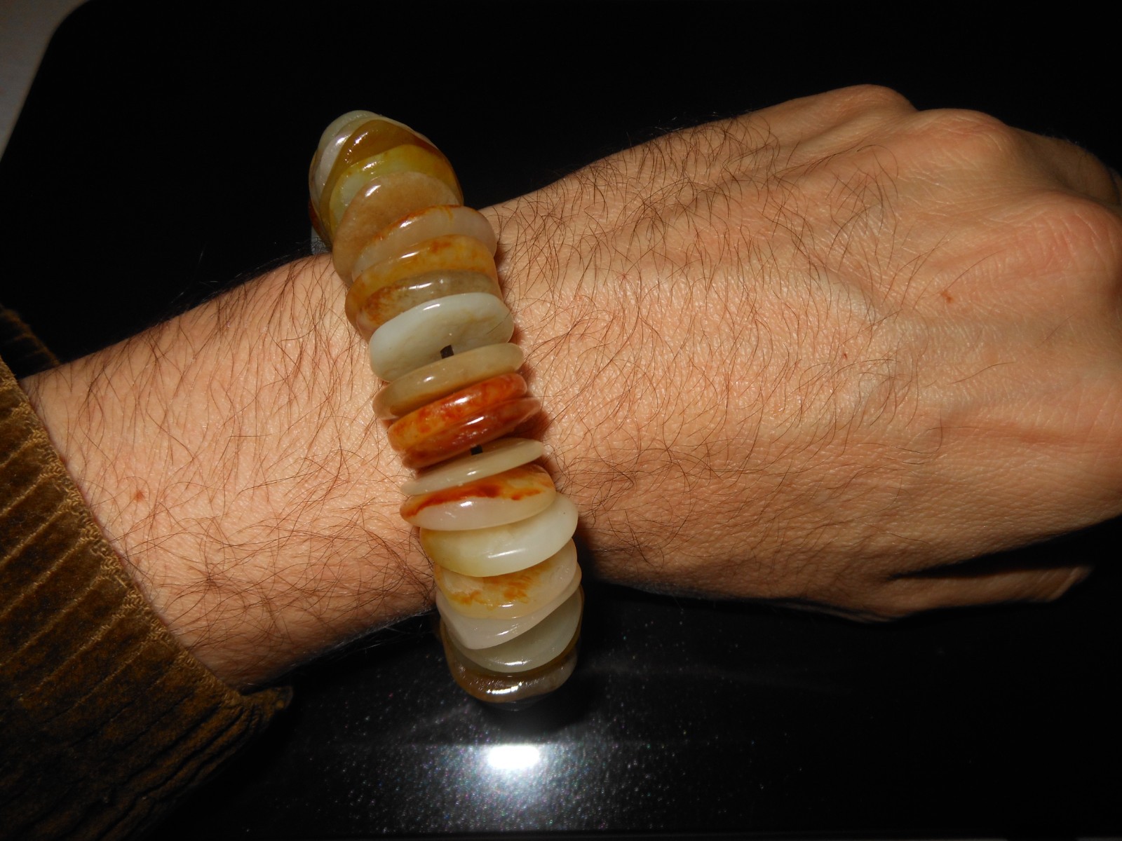 Yes US Shipment – Hetian Jade STATEMENT Bracelet