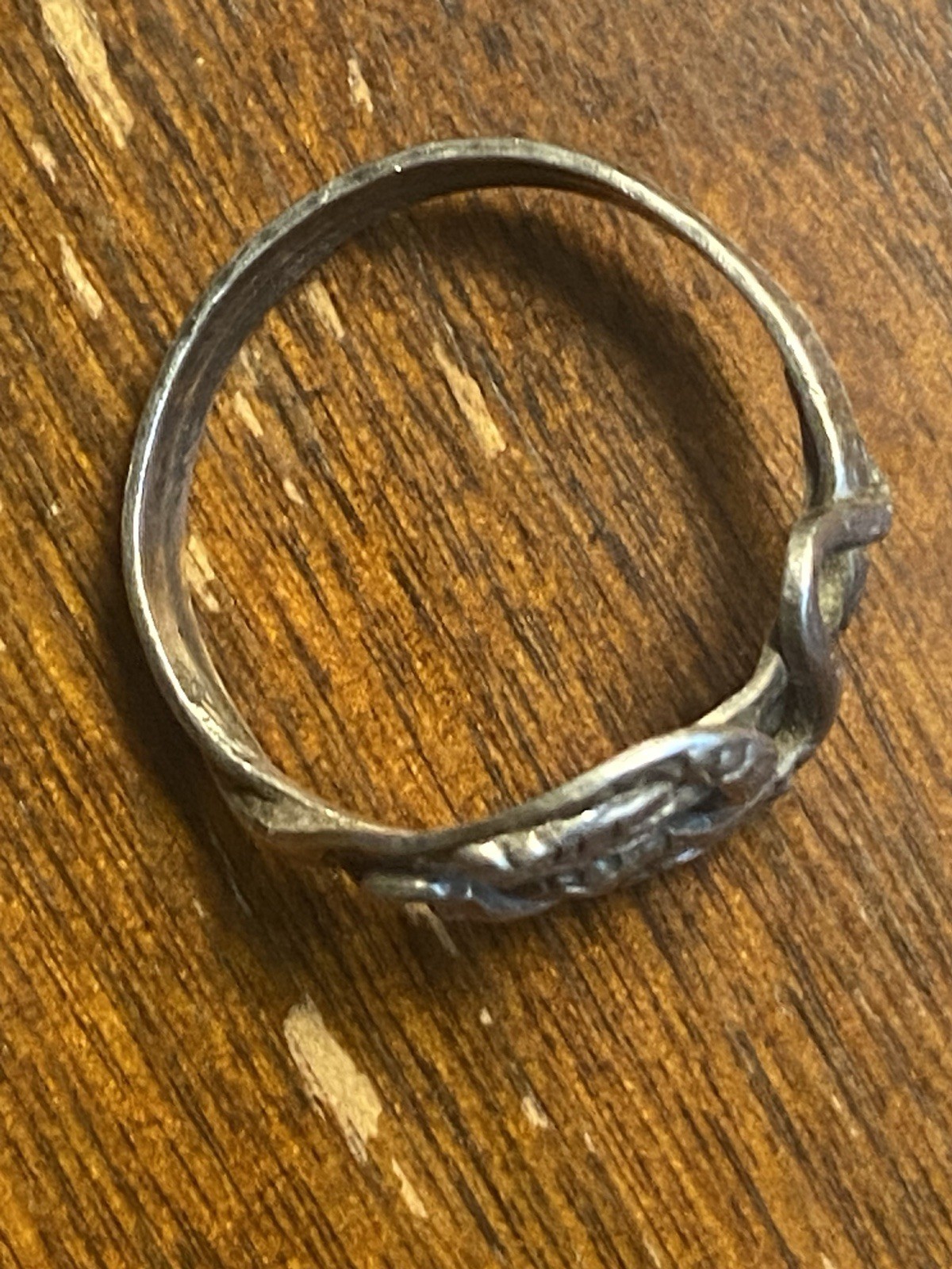 Antique Victorian Sterling Snake Ring Size 10