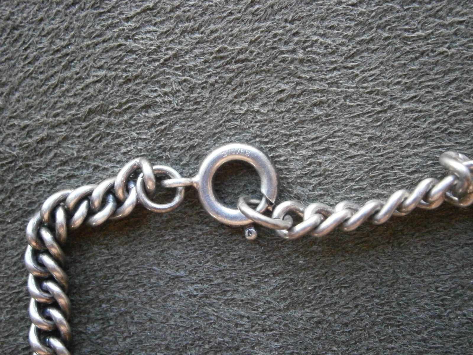 Close Curb Small Link Vintage Sterling Silver Bracelet 7.25″ ~ 8.9g