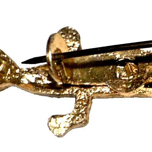 Vintage Small Bronze Color Lizard/Gecko Brooch, 2″ Long, preowned