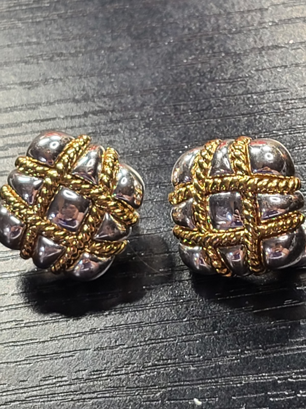 Curated Vintage Clip On Earrings Lot MOP Rhinestone Japan Hong Kong 50s 60s 80s