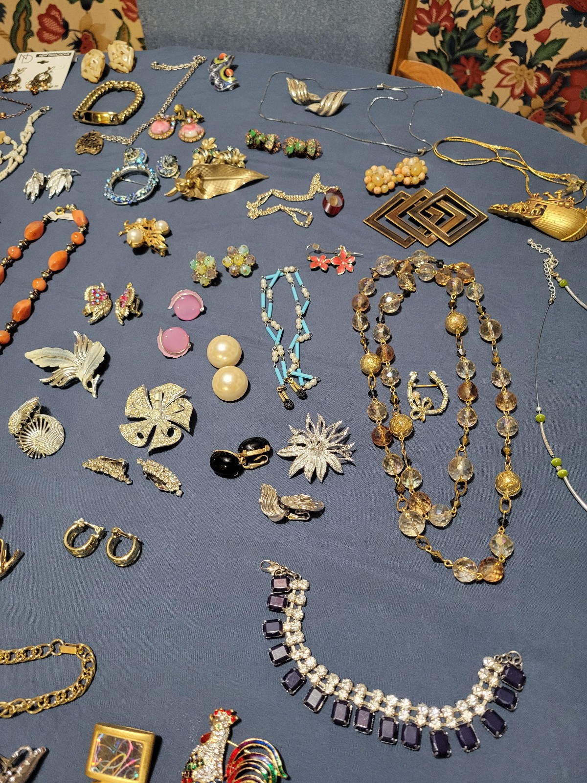 Vintage Costume Jewelry-6 lbs.-Weiss,Kramer,Monet,Coro,Trifari,Sterling,GF ETC.