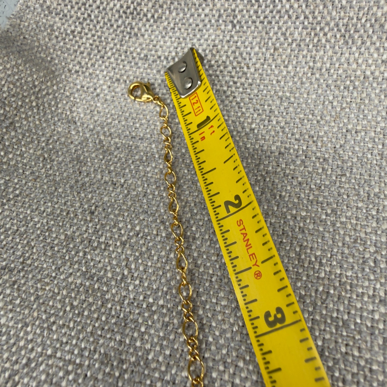 Vintage Bib Necklace Red Clear Rhinestones Gold Tone Dangles 17 Inch Adjustable