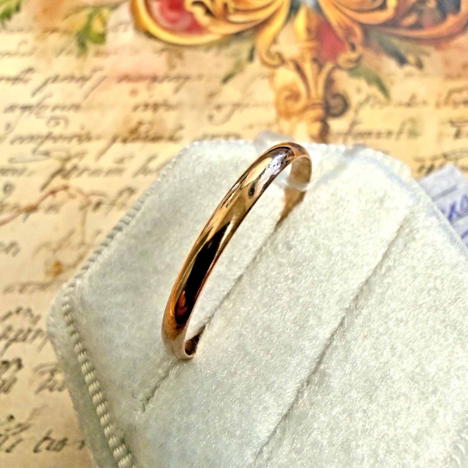 Size 9.5 – 14K 583 Rose Gold Ring – Vintage Eastern Europe Soviet Era #1976