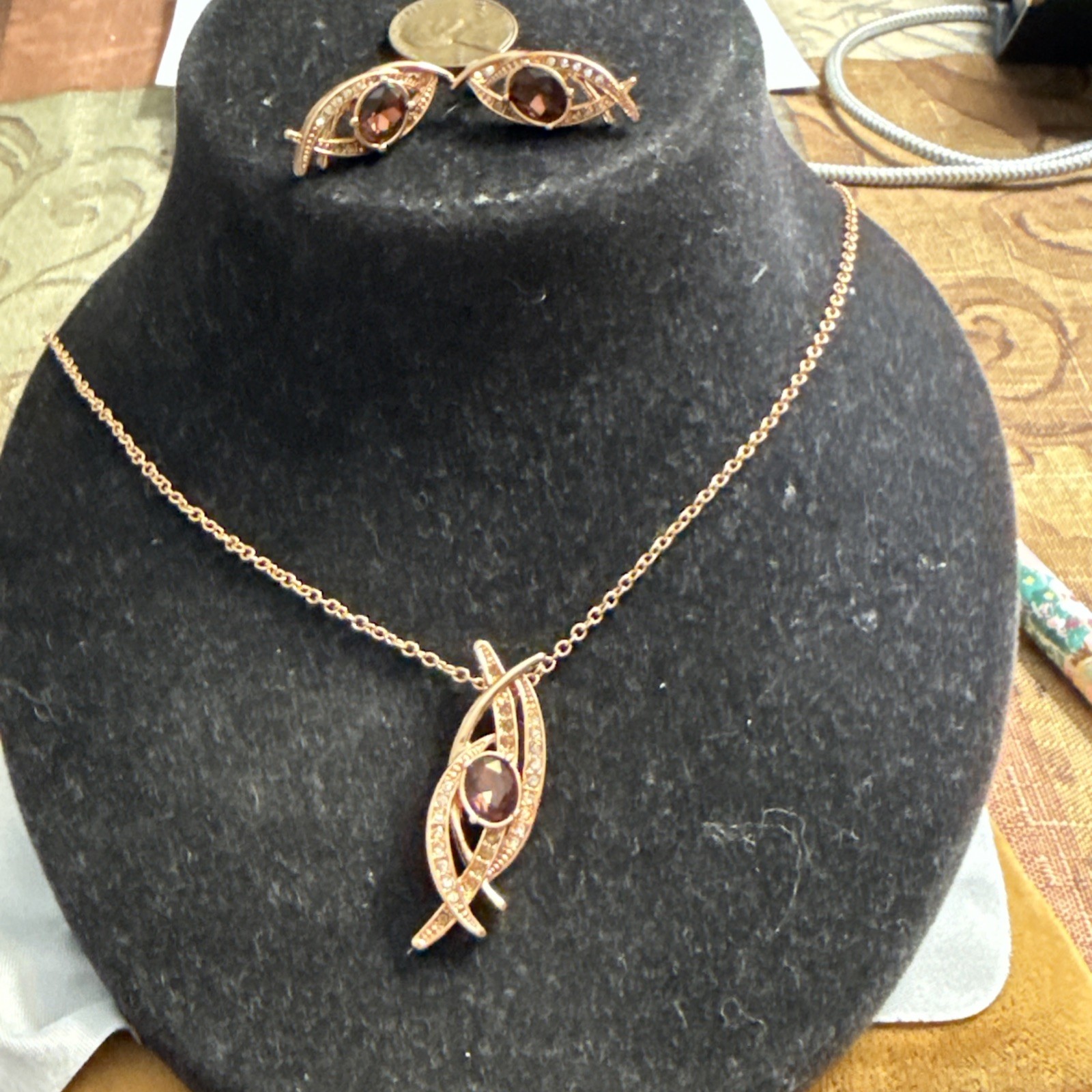 Vintage N.A.T Necklace & Earrings