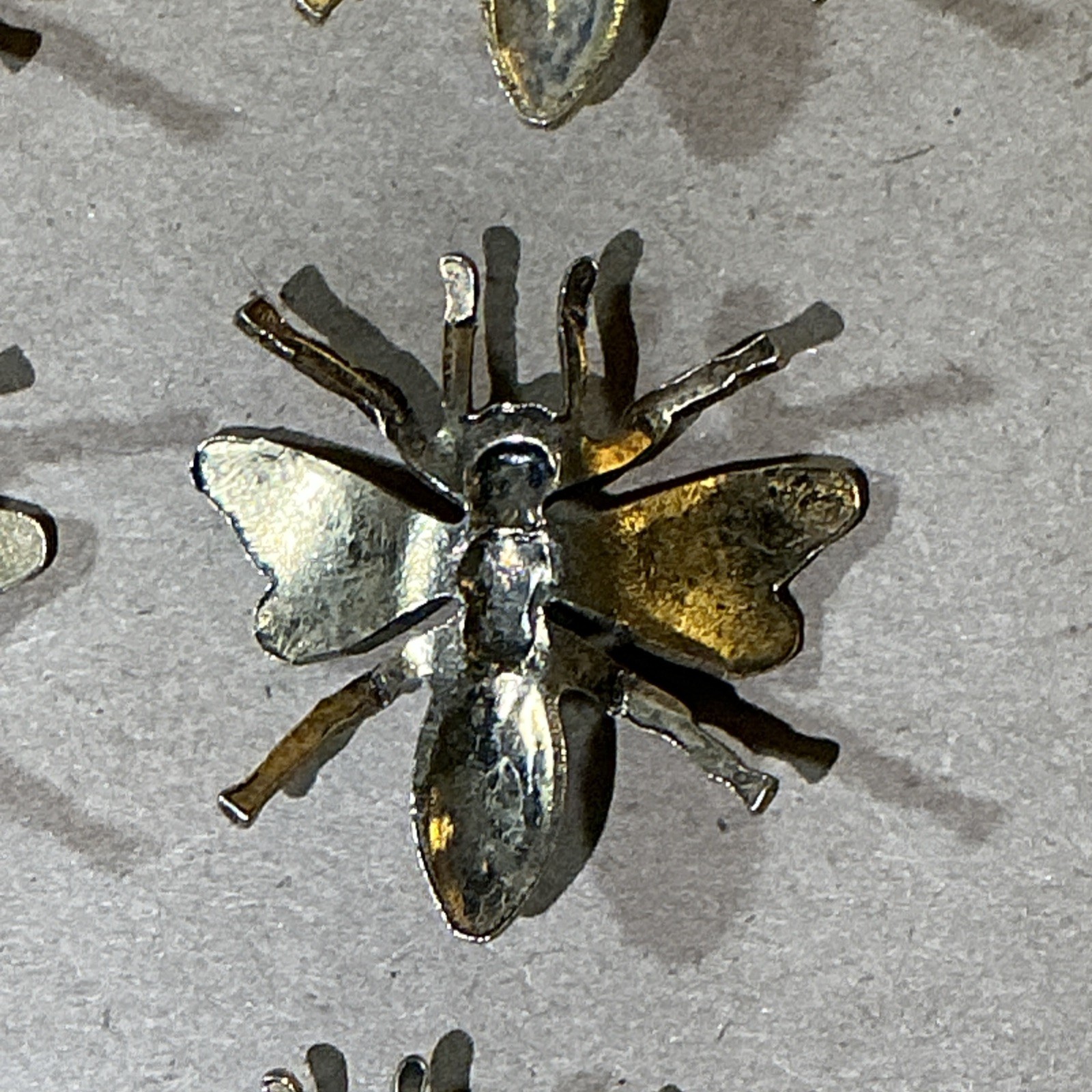Group Of 8 Vintage Gold Finished Wasp/Bee Jewelry Pieces As Is INV-AT08