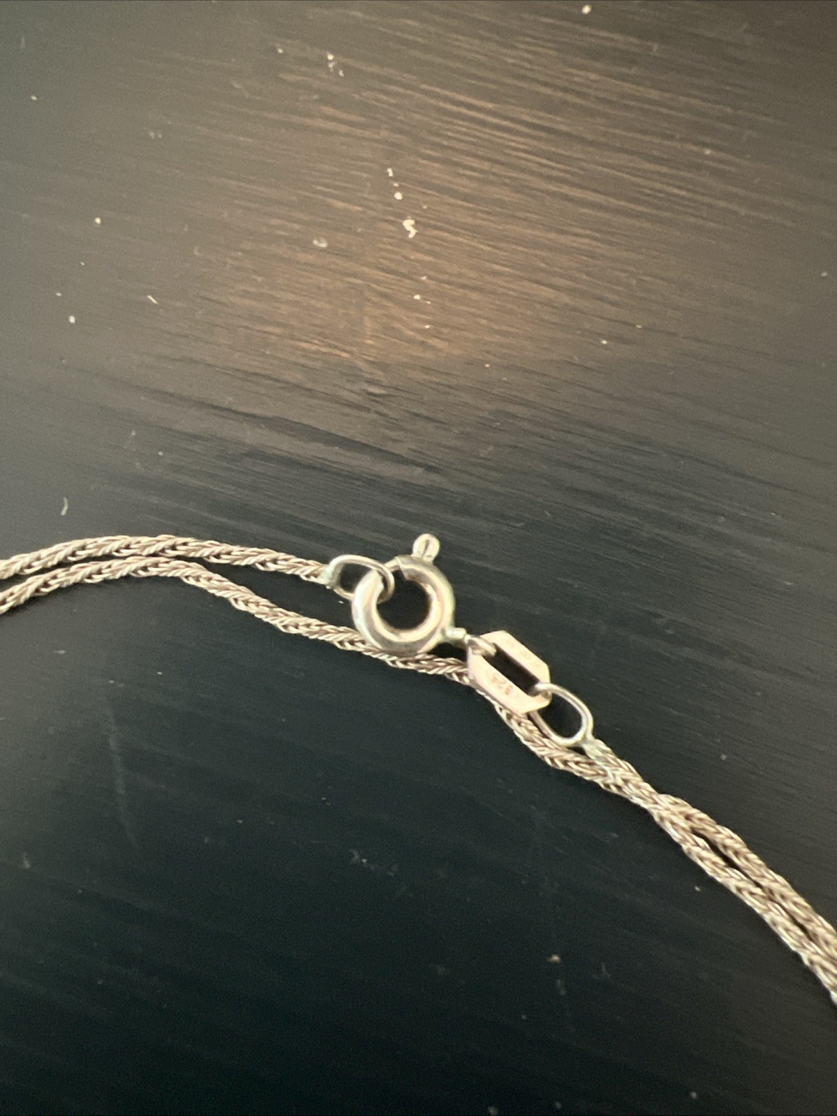 Sterling Silver Vintage Rope Chain Necklace 28 Inches 925 Italy
