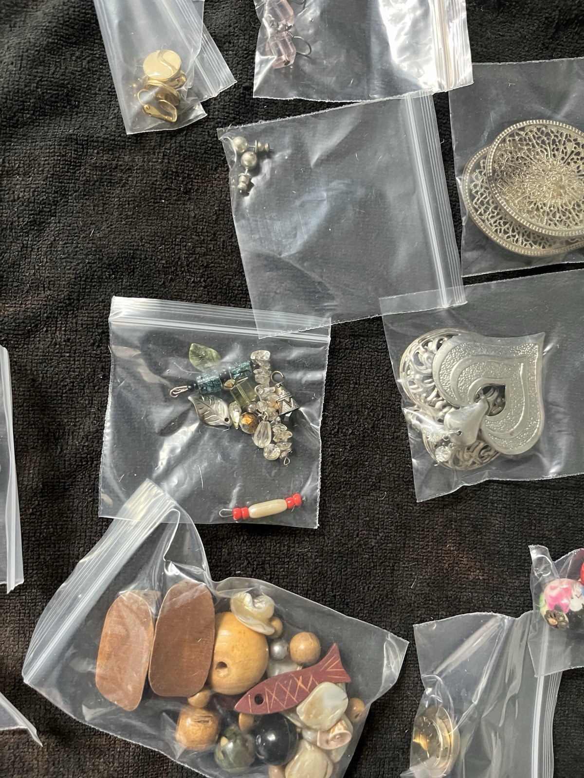 Vintage Earrings /Necklace Lot Mixed Costume Jewelry 1lb 5oz
