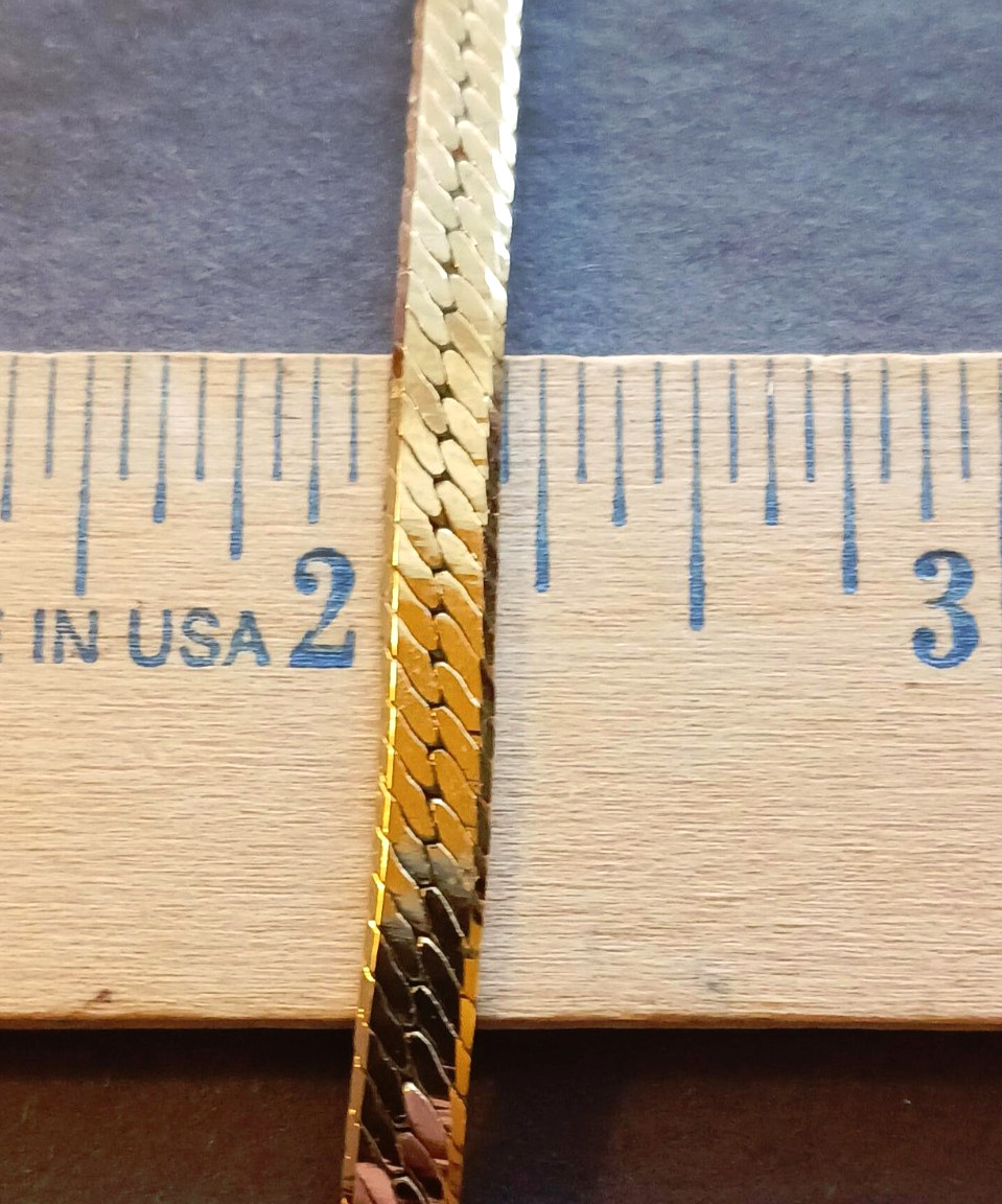 VTG Korea 18″ 14kgp Herringbone Chain – 18.7 Grams 4mm
