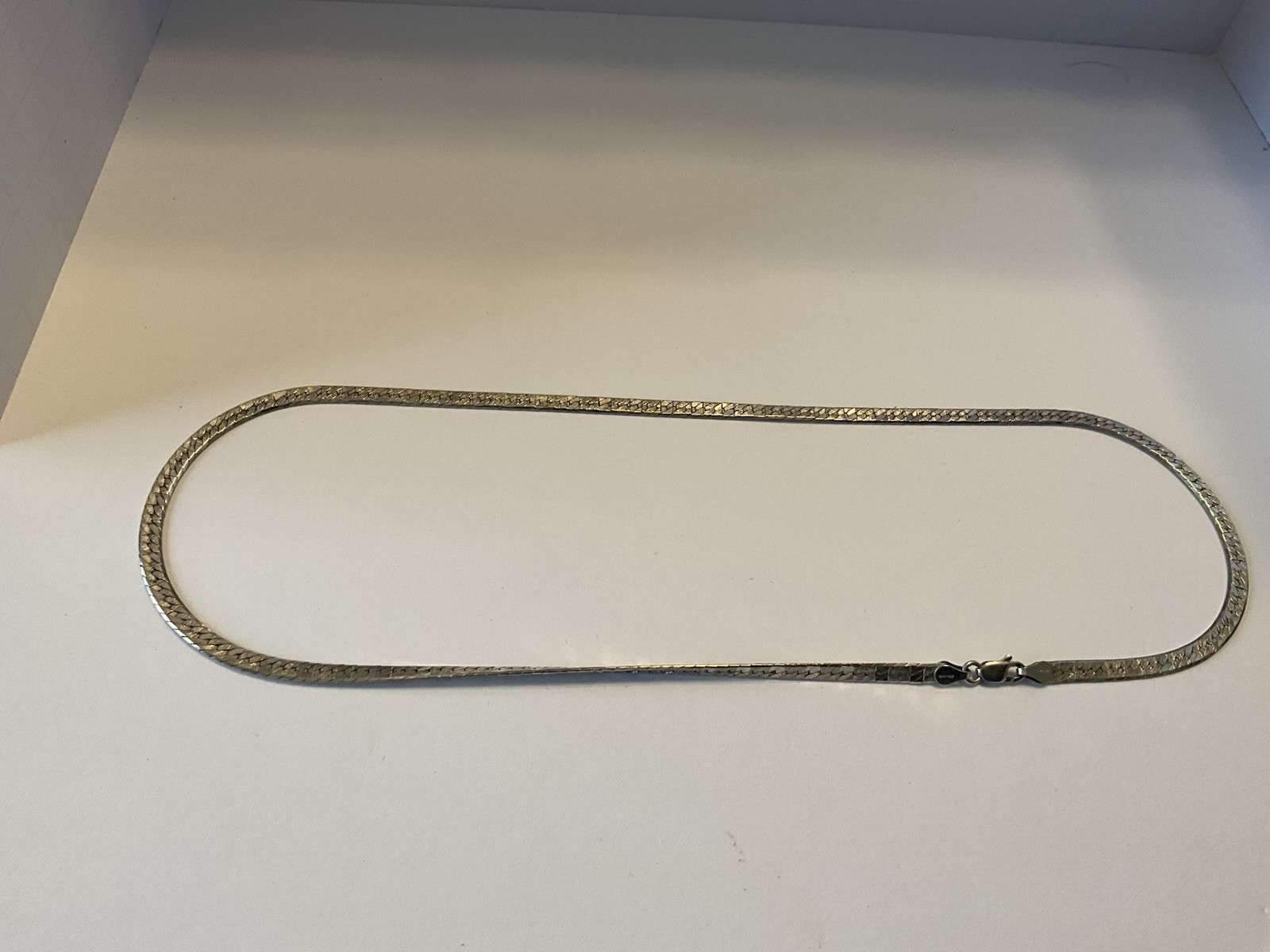 Italian Sterling Silver Herringbone 925 20” Chain Neckless 4mm