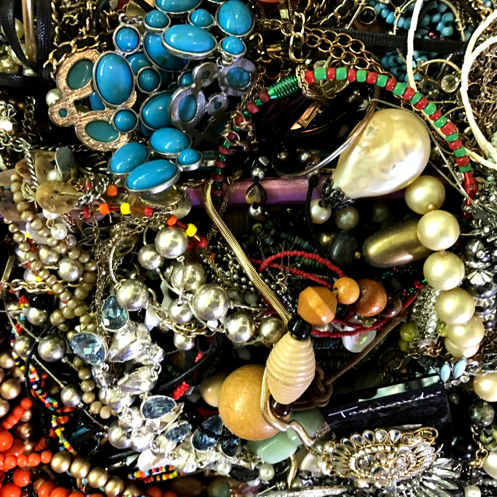 1/2 lb Mixed Vintage-Now ESTATE Jewelry lot ALL WEARABLE, NO JUNK, PAIRED 🌺