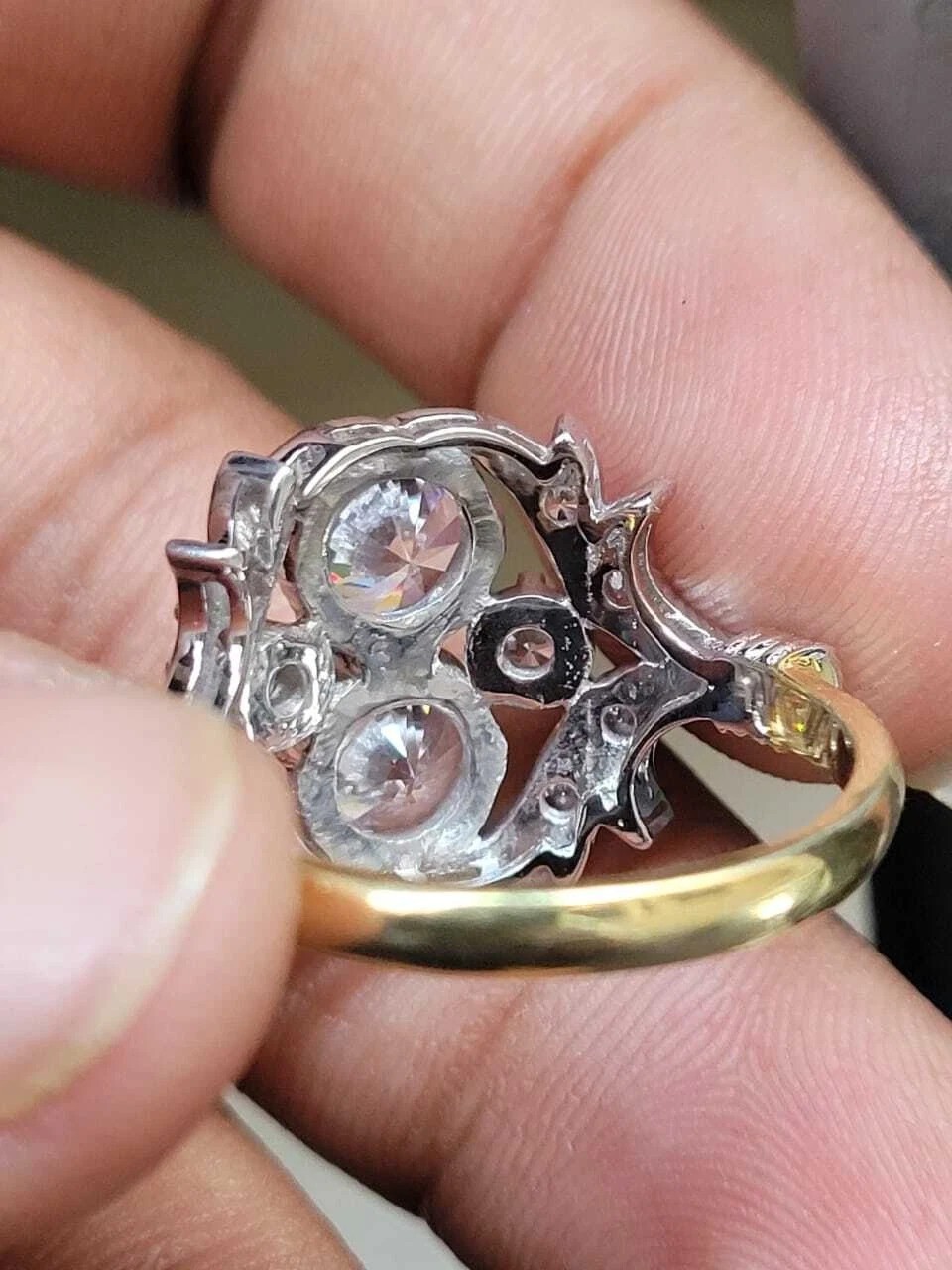 Art Deco Style 2.5Ct Round Cut Lab Created Diamond 925 Silver Engagement Ring