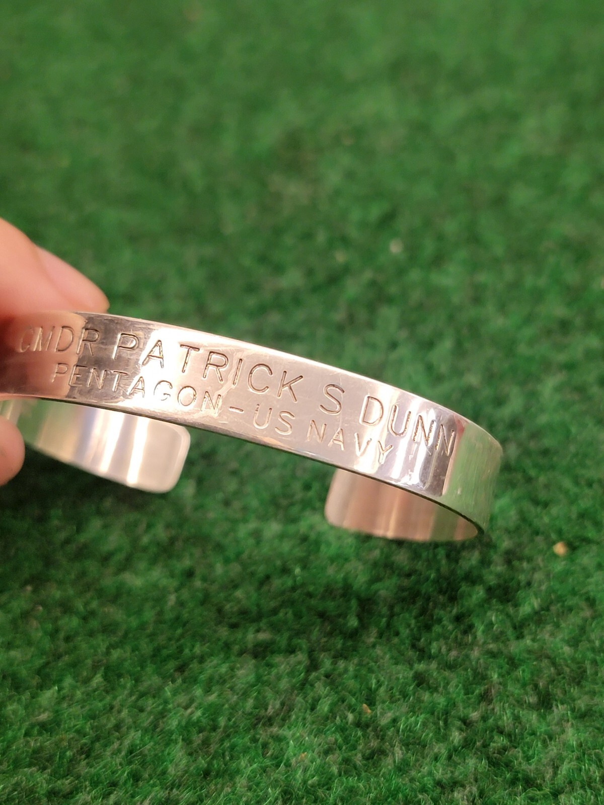 CMDR Patrick S Dunn Pentagon – US NAVY Bracelet 925. Kabana Vintage