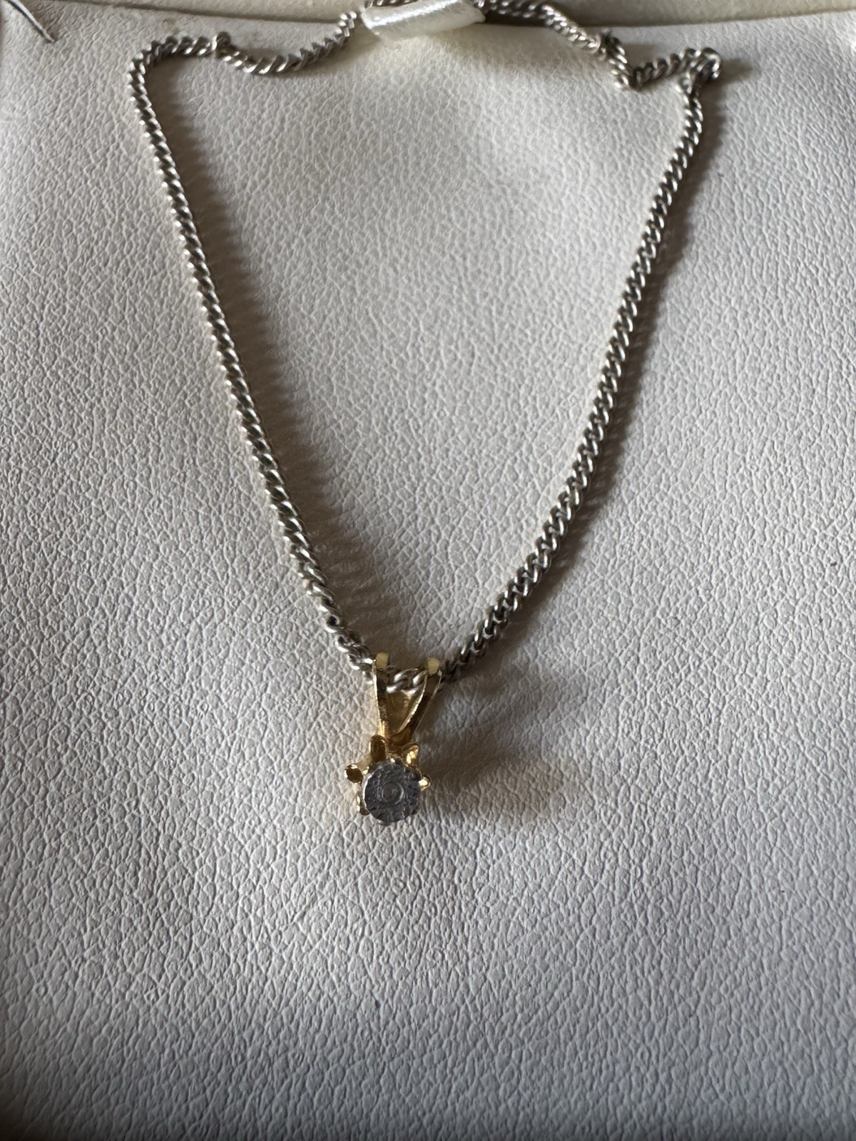 Vintage necklace chain with charm pendant 18″ length