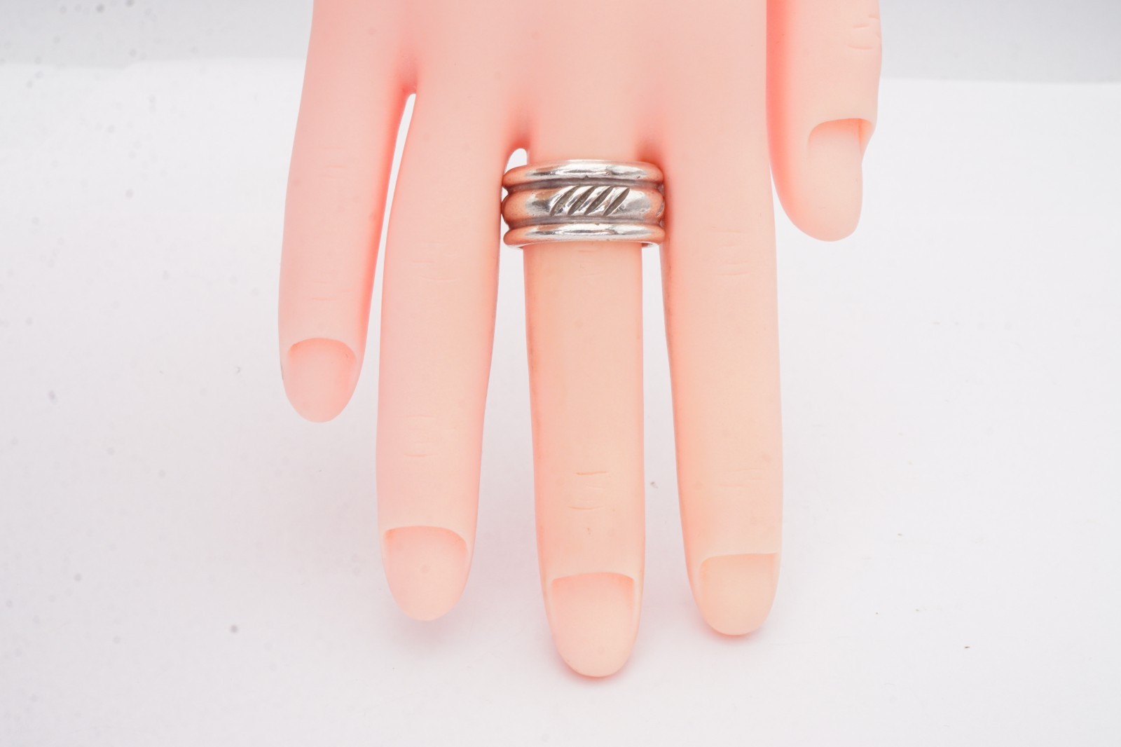 Vintage Sterling Silver 925 Ring Size 6.75 Textured