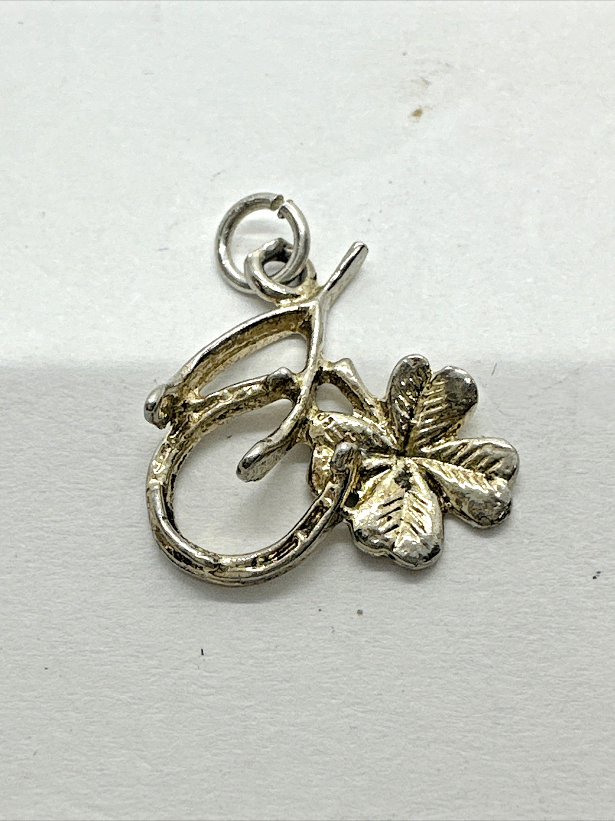925 Sterling Silver Gold Washed 3 in 1 Good Luck Charm. Not marked but Tested