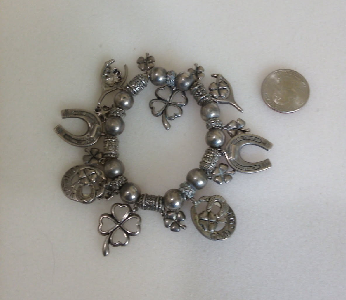 Vintage Good Luck Charm Stretch Bracelet B70