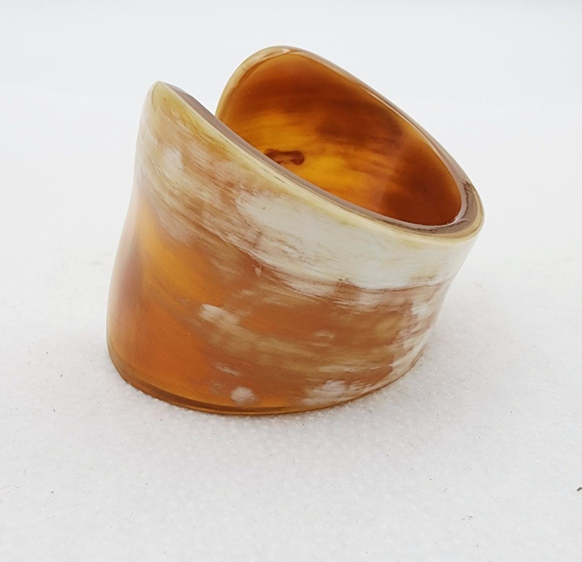 Vintage marble look acrylic resin cuff bracelet