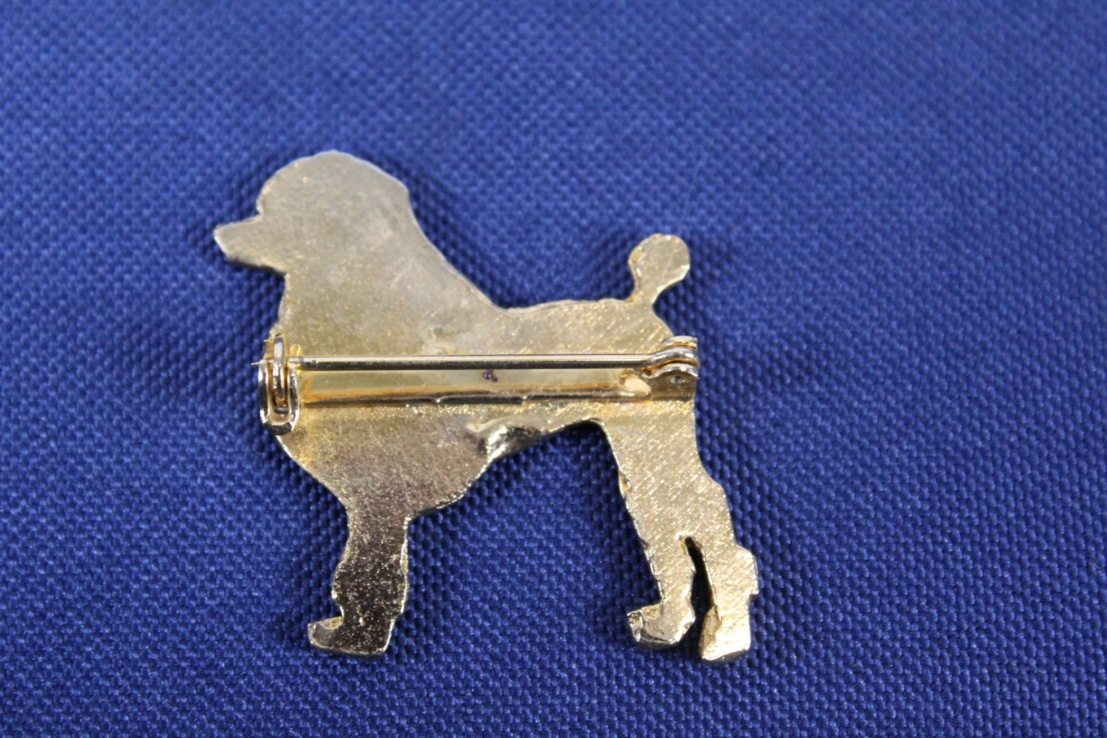 Poodle Pin Gold-tone Alloy 1 1/4″ x 1 1/4″ Vintage