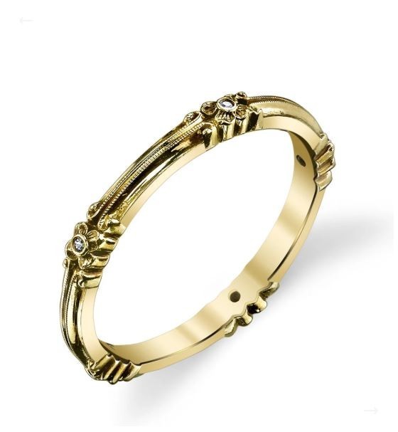 Vintage Van Craeynest Diamond Eternity Band 18k Yellow Gold